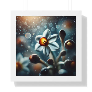Daffodil Gallery Canvas - Spring Renewal Framed Print - Dipaliz - 16″ x / White - Prints