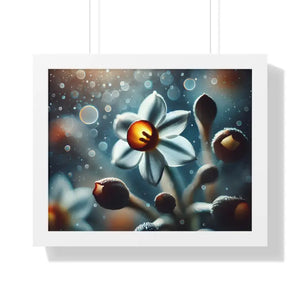 Daffodil Gallery Canvas - Spring Renewal Framed Print - Dipaliz - 20’’ x 16’’ / White - Prints