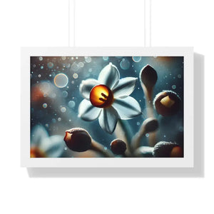 Daffodil Gallery Canvas - Spring Renewal Framed Print - Dipaliz - 24″ x 16″ / White - Prints