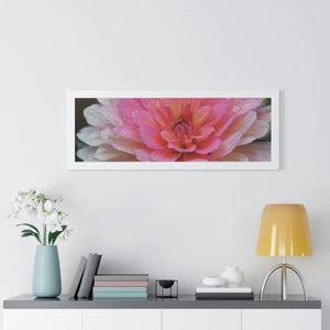 Dahlia Closeup Flower Framed Horizontal Poster - Dipaliz - Posters Prints & Visual Artwork
