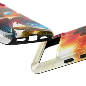 Large Dahlia Flower Protective Phone Cases with Water Drops - Dipaliz - Mobile