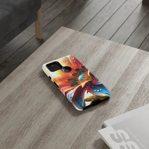 Large Dahlia Flower Protective Phone Cases with Water Drops - Dipaliz - Mobile