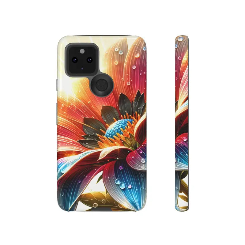 Dahlia Flower Protective Cases - Keep your Phone Safe and Stylish - Google Pixel 5 5g / Glossy Case