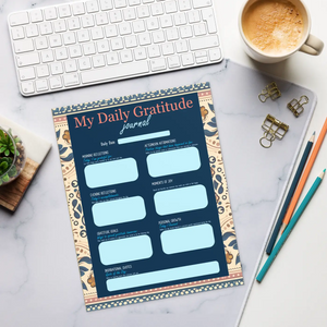 Vibrant Daily Gratitude Journal - Premium Paper - Dipaliz - Notepads
