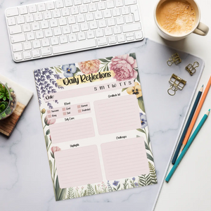Floral Notepad - Daily Reflection and Gratitude - Dipaliz - Notepads
