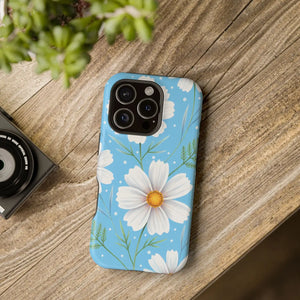 Daisy Floral Magnetic Impact-resistant Phone Case - Mobile Cases