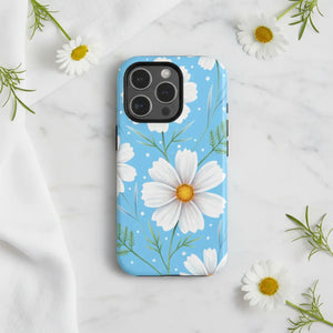 Daisy Floral Magnetic Impact-resistant Phone Case - Mobile Cases