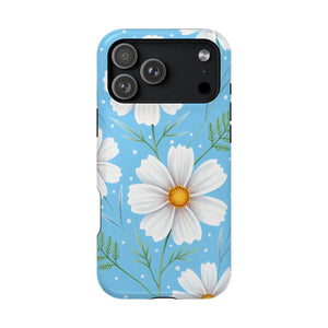 Daisy Floral Magnetic Impact-resistant Phone Case - Mobile Cases