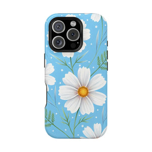 Daisy Floral Magnetic Impact-resistant Phone Case - Mobile Cases