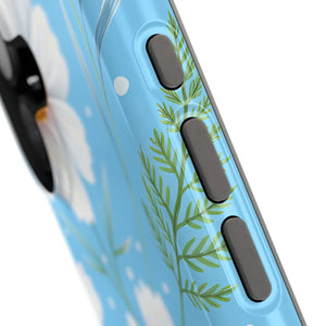 Daisy Floral Magnetic Impact-resistant Phone Case - Mobile Cases