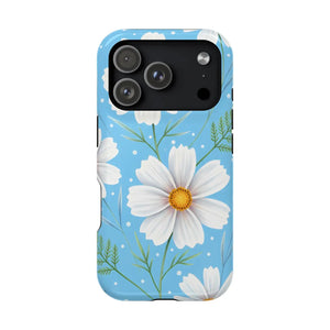 Daisy Floral Magnetic Impact-resistant Phone Case - Mobile Cases
