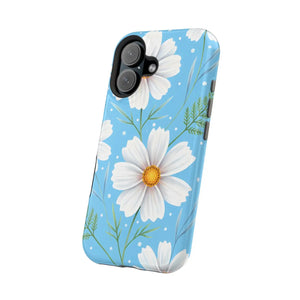 Daisy Floral Magnetic Impact-resistant Phone Case - Mobile Cases