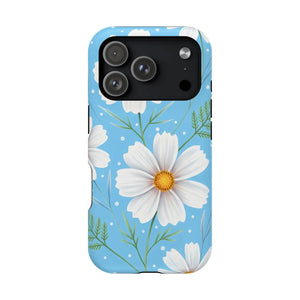 Daisy Floral Magnetic Impact-resistant Phone Case - Mobile Cases