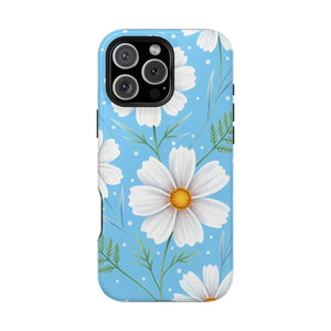 Daisy Floral Magnetic Impact-resistant Phone Case - Mobile Cases