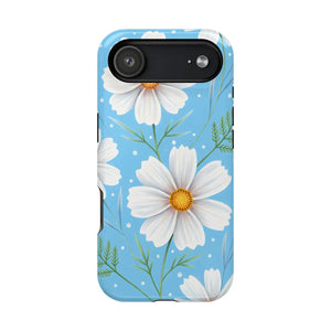 Daisy Floral Magnetic Impact-resistant Phone Case - Mobile Cases