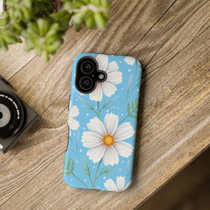 Daisy Floral Magnetic Impact-resistant Phone Case - Mobile Cases