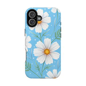 Daisy Floral Magnetic Impact-resistant Phone Case - Mobile Cases