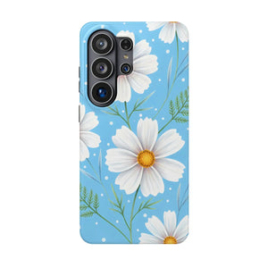 Daisy Floral Magnetic Impact-resistant Phone Case - Mobile Cases