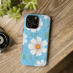 Daisy Floral Magnetic Impact-resistant Phone Case - Mobile Cases