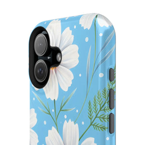 Daisy Floral Magnetic Impact-resistant Phone Case - Mobile Cases
