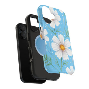 Daisy Floral Magnetic Impact-resistant Phone Case - Mobile Cases