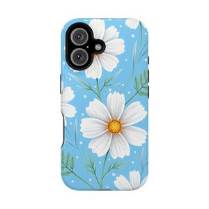 Daisy Floral Magnetic Impact-resistant Phone Case - Mobile Cases