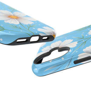 Daisy Floral Magnetic Impact-resistant Phone Case - Mobile Cases