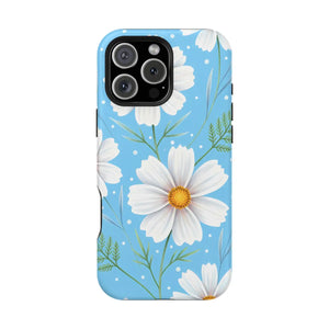 Daisy Floral Magnetic Impact-resistant Phone Case - Mobile Cases