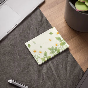 Paper Products - Daisy Meadow Floral Sticky Notes - Botanical Note Pads - Dipaliz