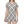 Damask Print T-shirt Dress, Navy Vintage Floral All-over - Dresses