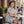 Damask Print T-shirt Dress, Navy Vintage Floral All-over - Dresses - s