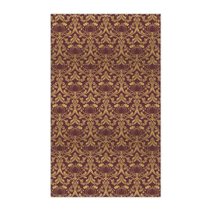 Vintage Damask Charm Tea Towel Auburn Gold Heirloom Style Dipaliz - Polyester / 18’’ × 30’’ - Kitchen Towels