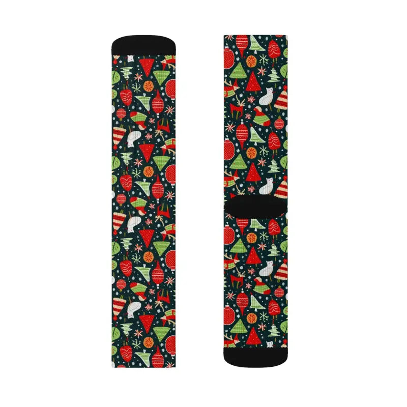 Dance Into Christmas with Festive Pattern Cheer Socks