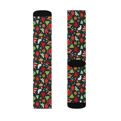 Dance Into Christmas with Festive Pattern Cheer Socks