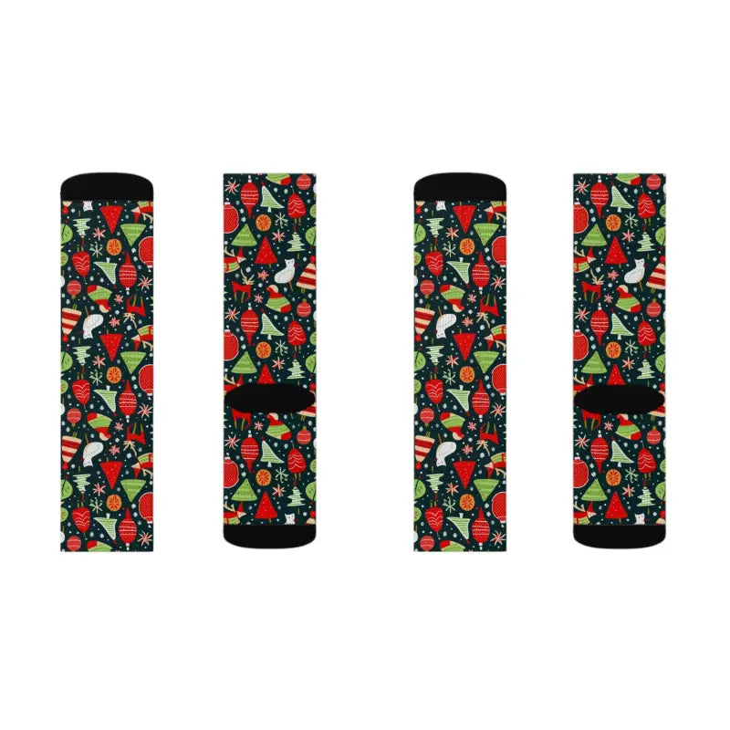 Dance Into Christmas with Festive Pattern Cheer Socks