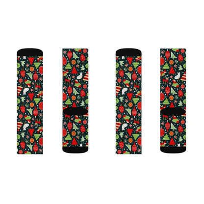 Dance Into Christmas with Festive Pattern Cheer Socks