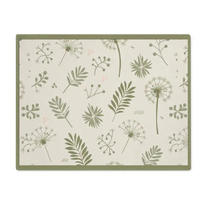 Stylish Cotton Placemats - Dandelion Design Table Decor - Dipaliz - 18’’ × 14’’