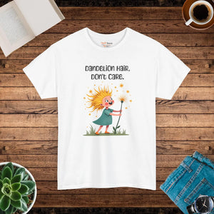 Unisex Dandelion Hair Dont Care Tee - Heavy Cotton - Dipaliz - T-shirts