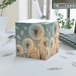Dandelion Note Cube Eco Desk Accessory - Inspiring - Dipaliz - White / one Size - Notepads