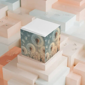 Dandelion Note Cube Eco Desk Accessory - Inspiring - Dipaliz - White / one Size - Notepads