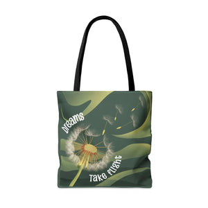 Bold Flight Dandelion Seeds Tote Bag - Dipaliz - Bags