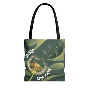 Bold Flight Dandelion Seeds Tote Bag - Dipaliz - Bags