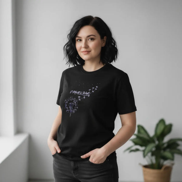 Soft Cotton Floral Puff Tee - Dandelion Wishes - Dipaliz - T-shirt