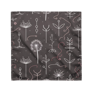 Dandelions Print Bandana - Eco-chic Recycled Wrap - Dipaliz - Bandanas