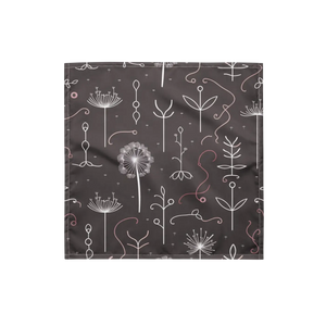 Dandelions Print Bandana - Eco-chic Recycled Wrap - Dipaliz - Bandanas