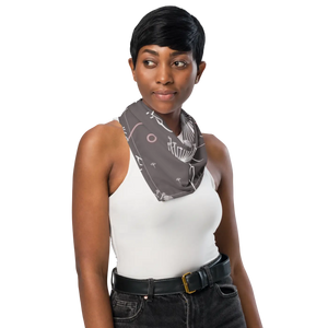 Dandelions Print Bandana - Eco-chic Recycled Wrap - Dipaliz - Bandanas