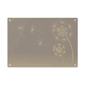 Dandelions Dispersal Cutting Board Tempered Glass Kitchen - Dipaliz - Boards