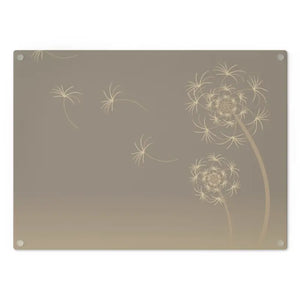 Dandelions Dispersal Cutting Board Tempered Glass Kitchen - Dipaliz - Boards