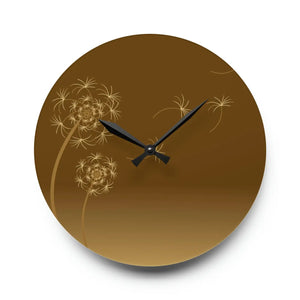 Dandelions Dispersal Wall Clock – Acrylic Decor - Dipaliz - Clocks