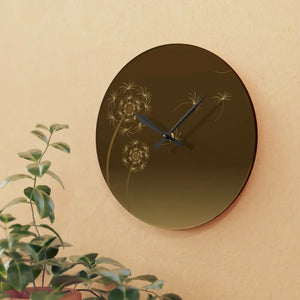 Dandelions Dispersal Wall Clock – Acrylic Decor - Dipaliz - Clocks